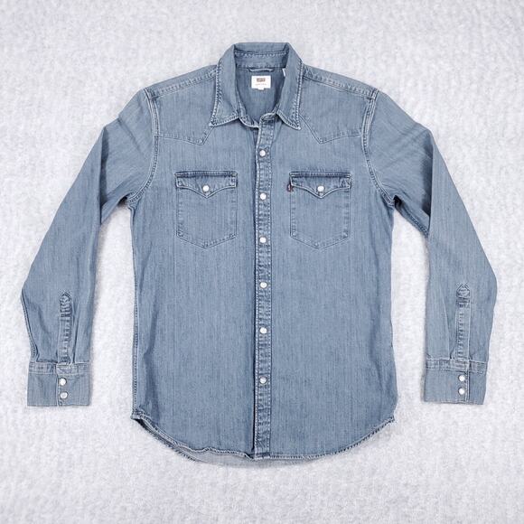 Levi's Other - Levi's Classic Standard Fit Western Shirt Mens M Pearl Buttons Cowboy Western